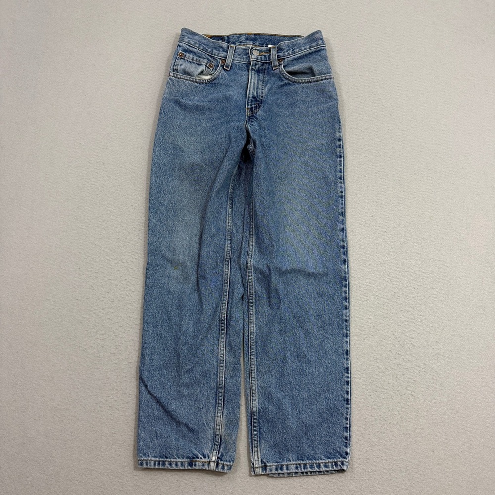 Vintage Levis 550 Jeans Size 27x28 Blue Relaxed Fit Student Denim 40750-0214